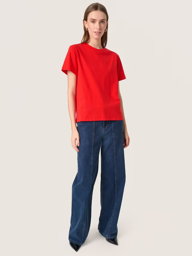 Soaked In Luxury Jina Short Sleeve T-Shirt, Goji Berry