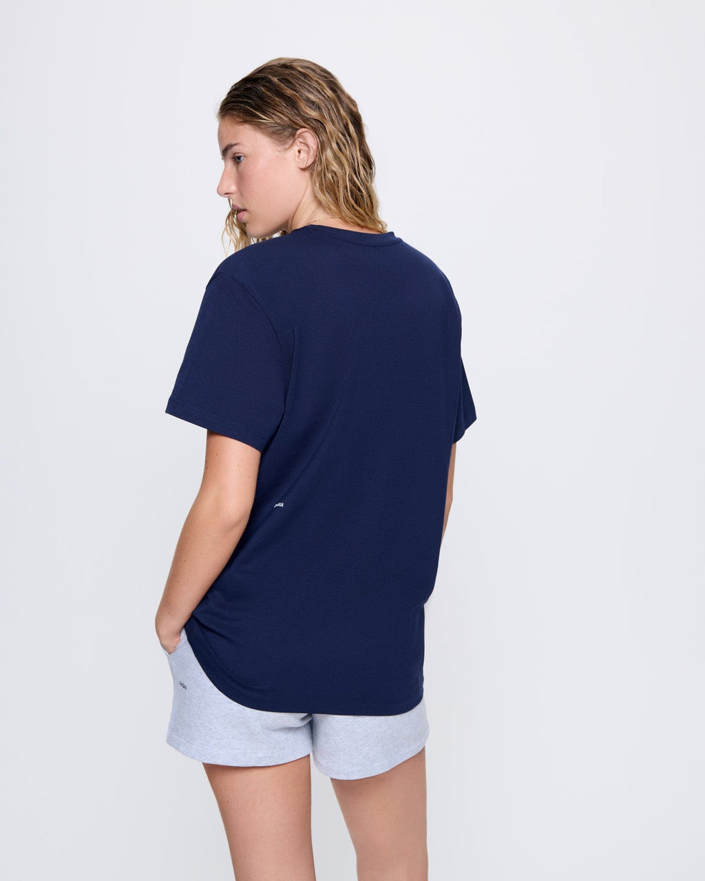 Womens 365 Midweight T-shirt—Navy