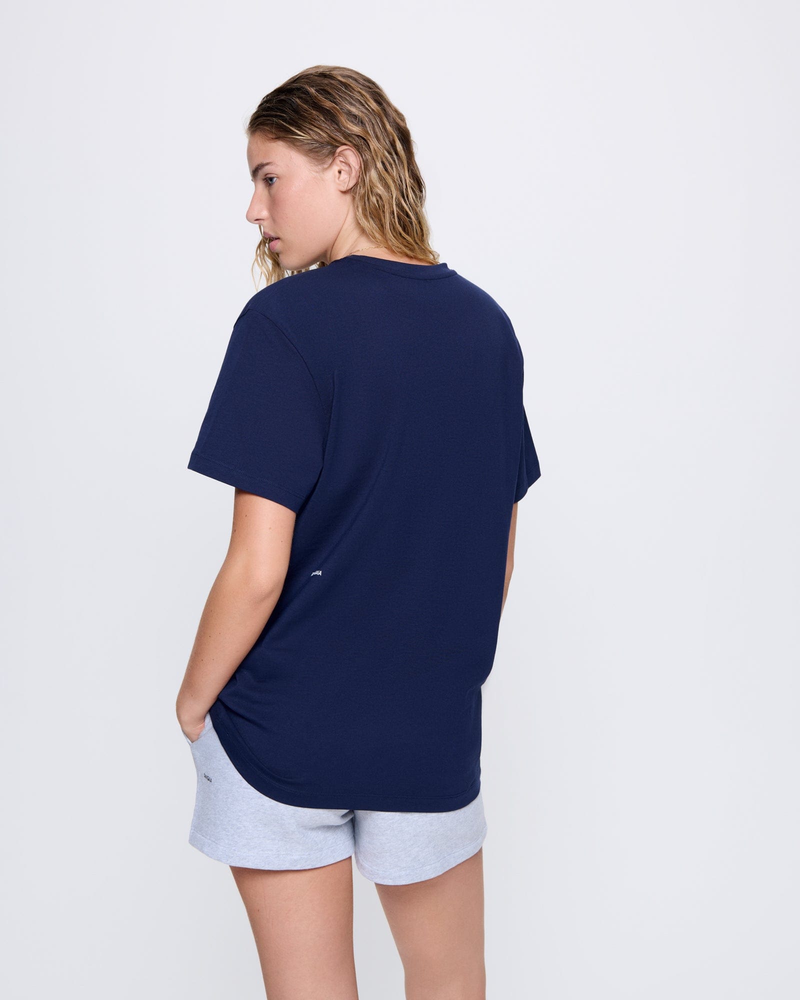 Womens 365 Midweight T-shirt—Navy