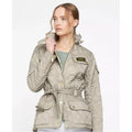 Women's Diamond Quilted Wind Resistant Long Sleeve Slim Fit Quilted Jacket