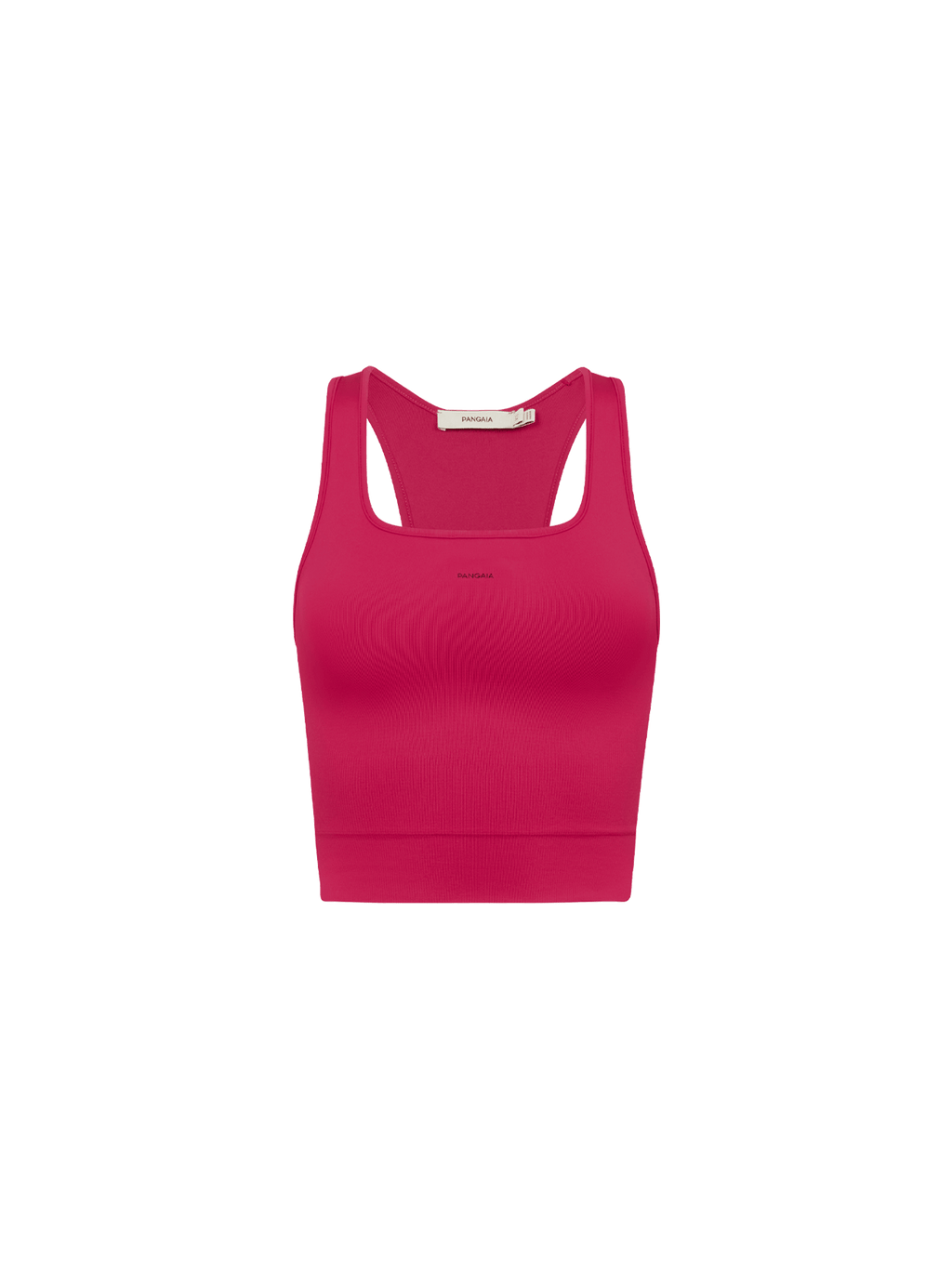 Womens 99% Bio-Based Compressive Ribbed Tank Top—Acai Pink