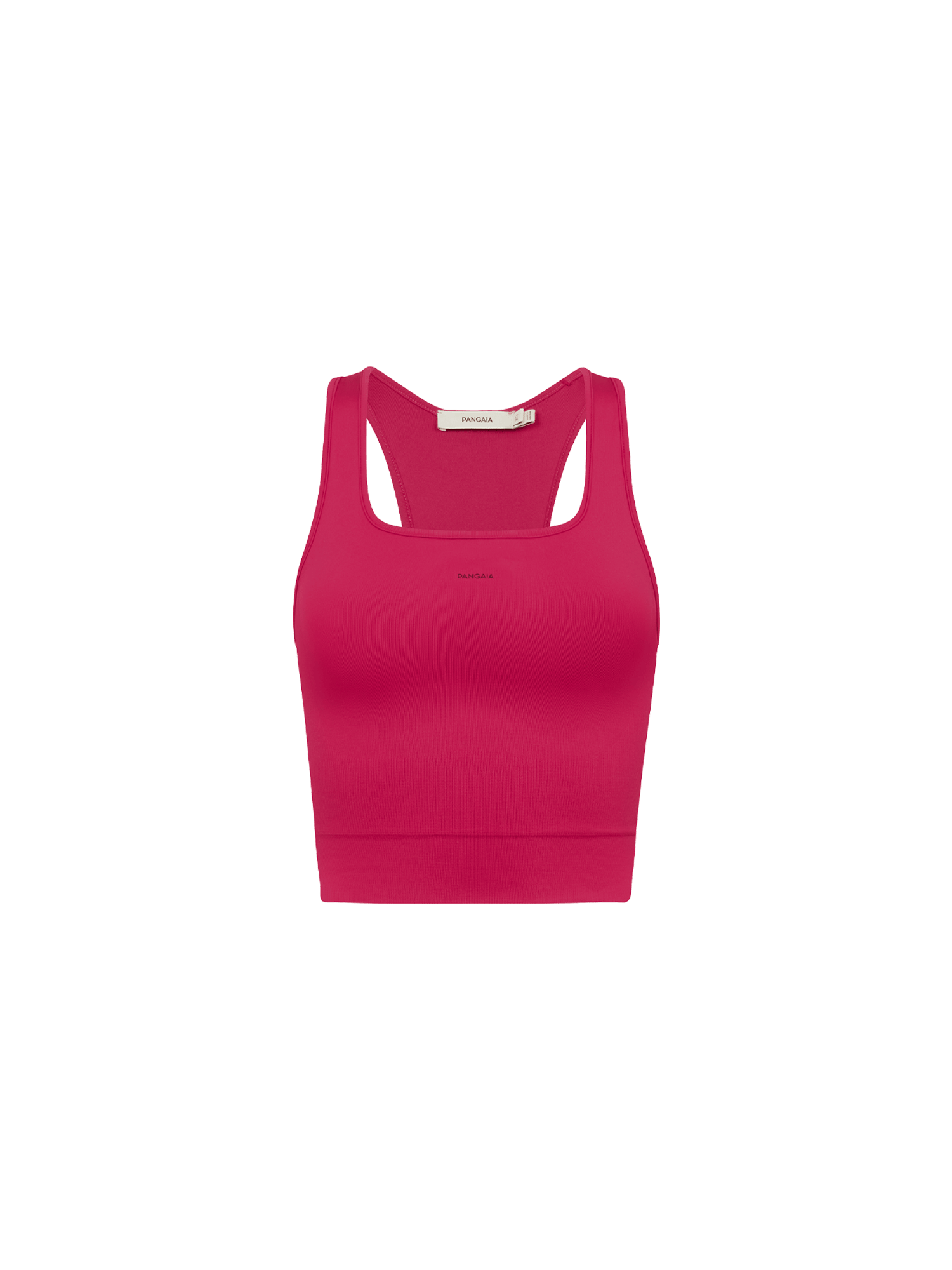 Womens 99% Bio-Based Compressive Ribbed Tank Top—Acai Pink