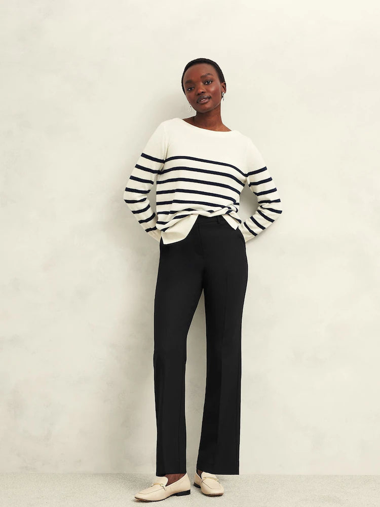 Hobbs Black Petite Sami Tapered Trouser