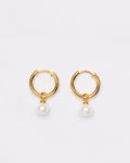 Aura Mini Pearl Hoops
