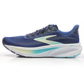 Brooks Ghost 17 Women's Wide Running Shoe - Navy/Green/Turquoise