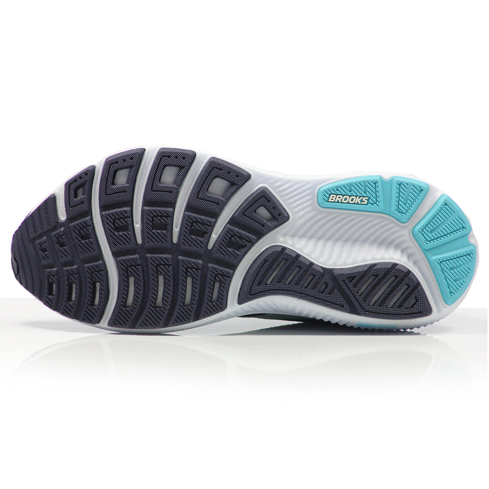 Brooks Ghost 17 Women's Wide Running Shoe - Navy/Green/Turquoise