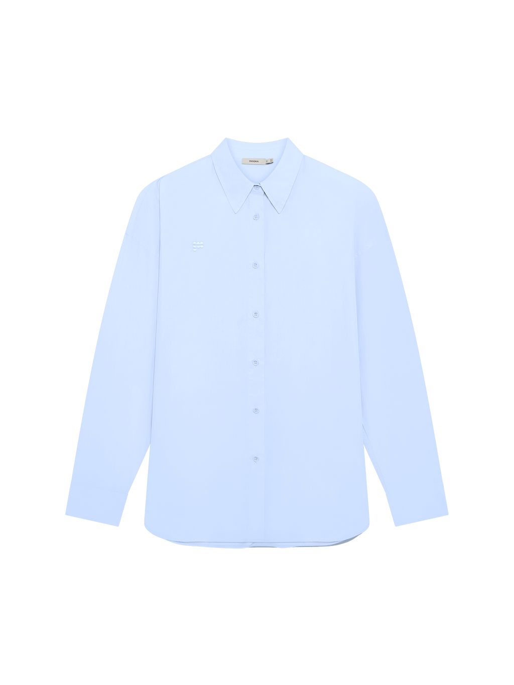 Womens Cotton Poplin Overshirt—Wildflower Blue