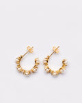 Celeste Pearl Drop Hoops