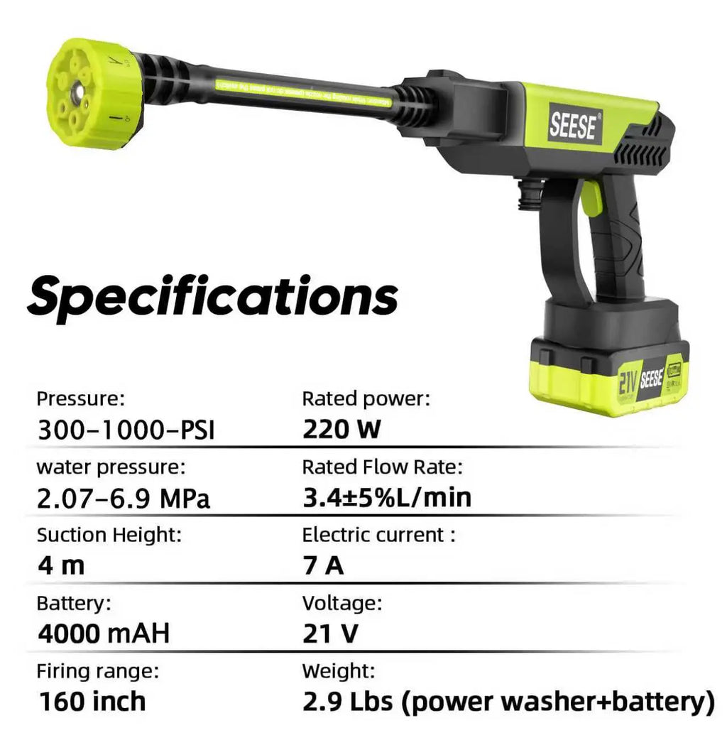 Go Anywhere, Clean Anything: Ultra-Powerful Cordless Pressure Washer