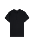 Womens DNA Henley T-Shirt—black
