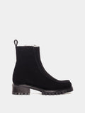 Vigo Black Suede Lined Boot