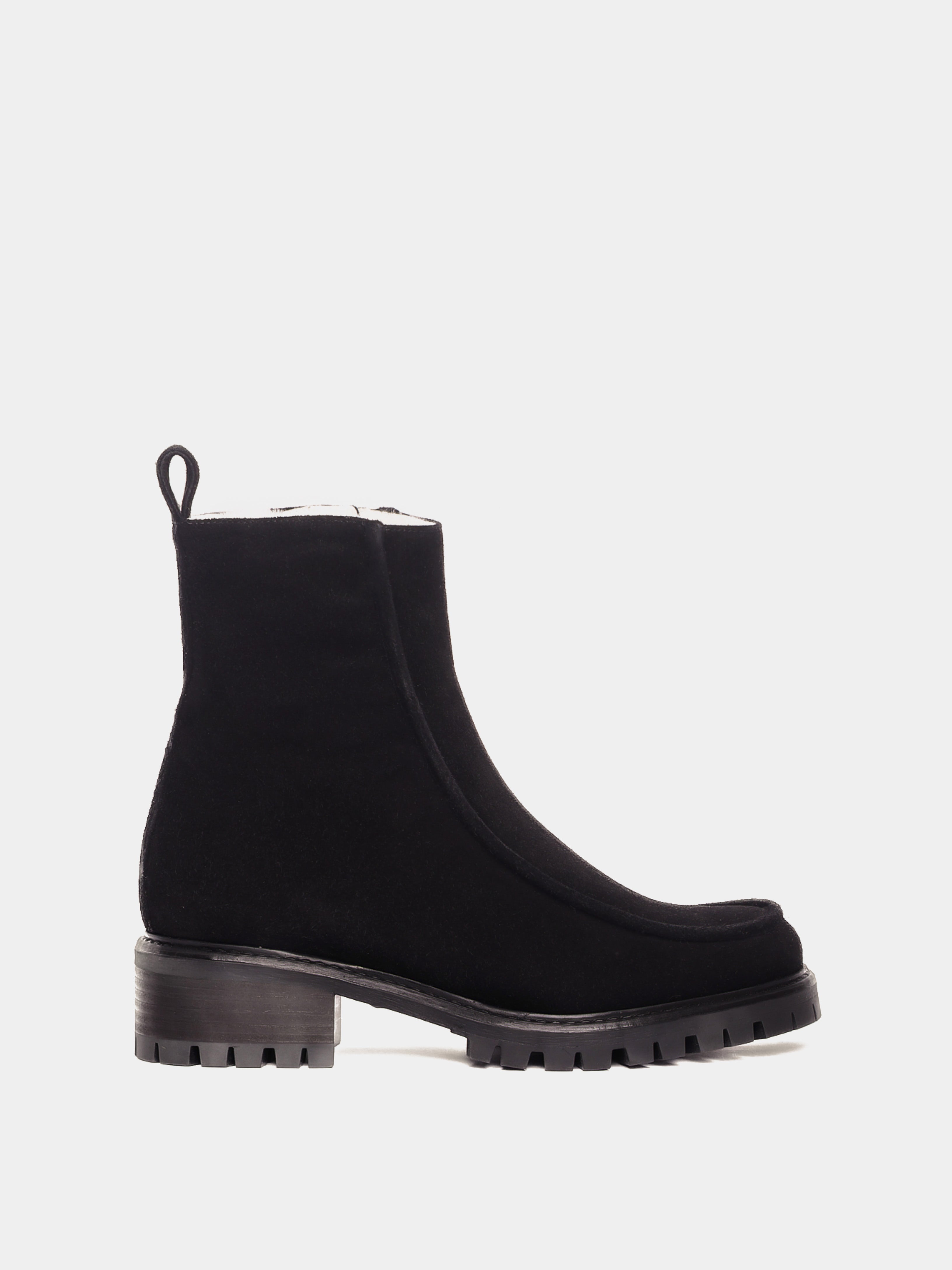 Vigo Black Suede Lined Boot