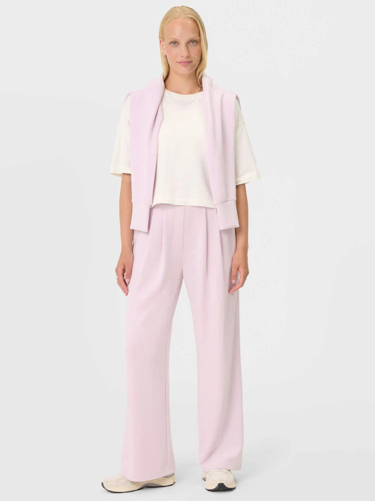 Sweaty Betty Pink Sand Wash Wide Leg Trousers