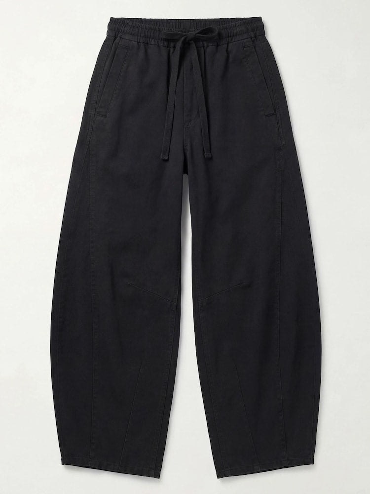 Hush Black Rina Pull On Barrel Leg Trousers