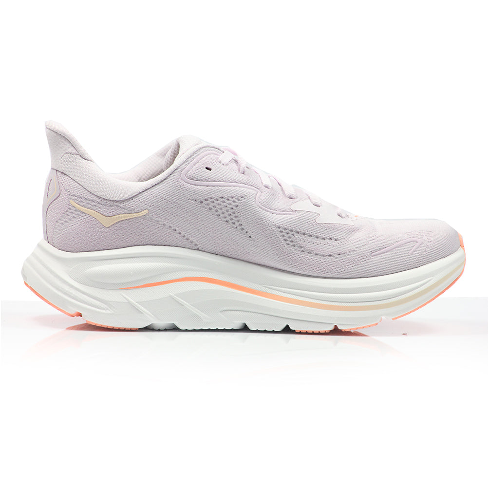 Hoka Clifton 10 Women's Running Shoe - Lilac Cream /Tangerine Glow
