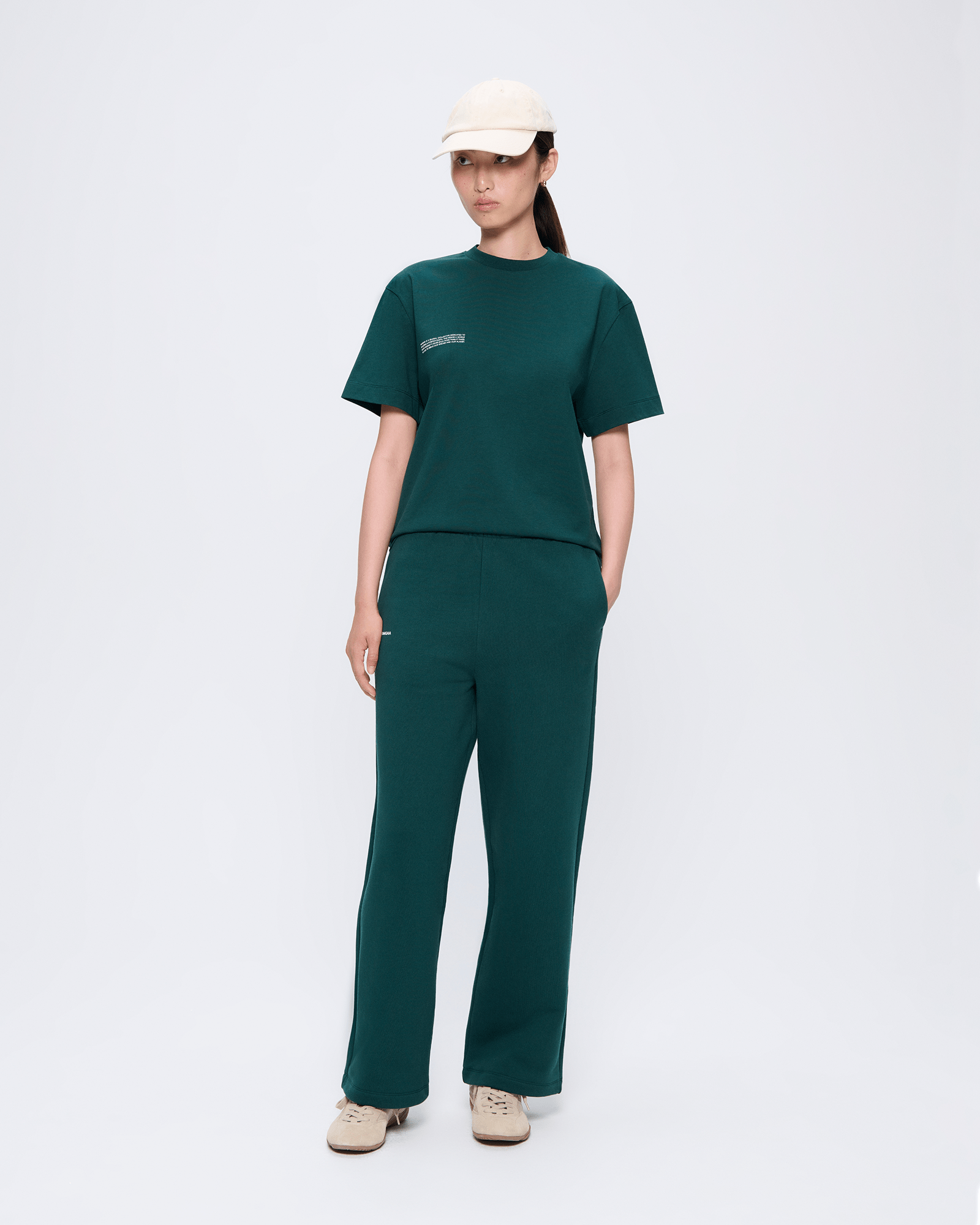 Womens 365 Midweight T-shirt—Foliage Green