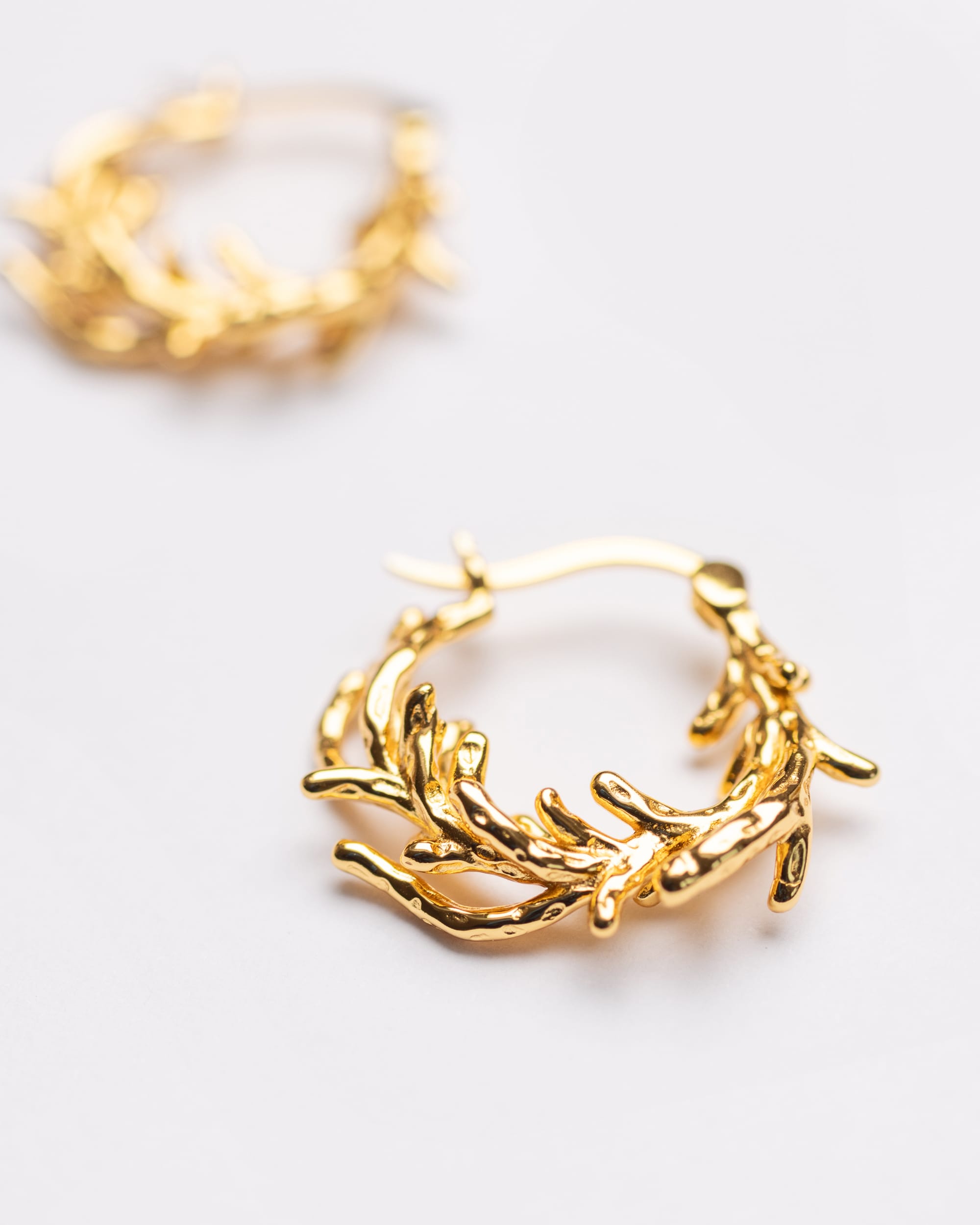 Ocean Coral Hoops