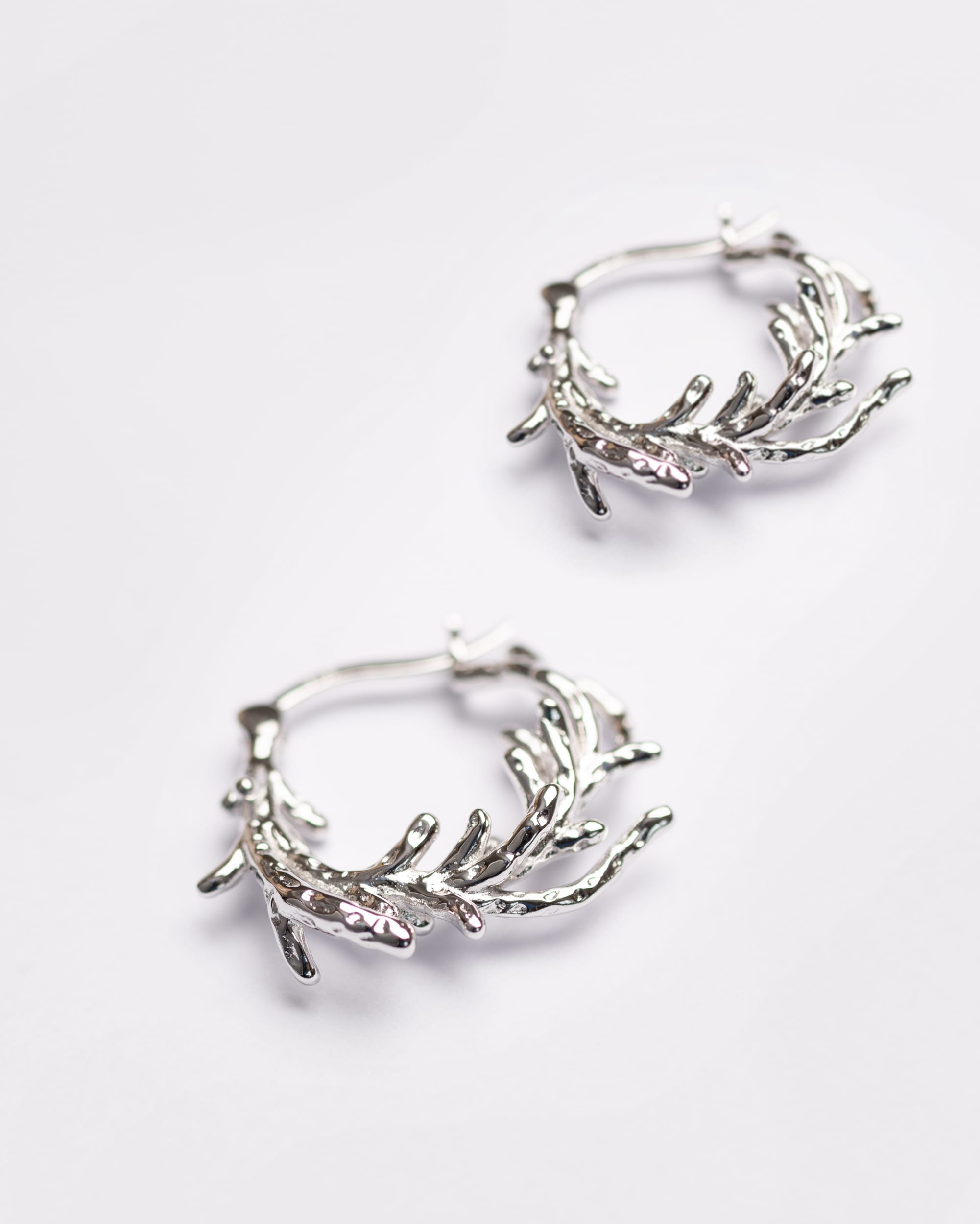 Ocean Coral Hoops