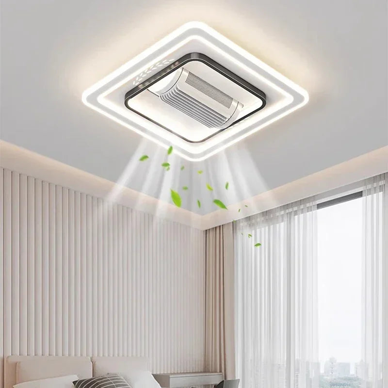 Bladeless Ceiling Fan with LED Light Combo
