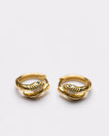 Sculpted Serpentine Hoops