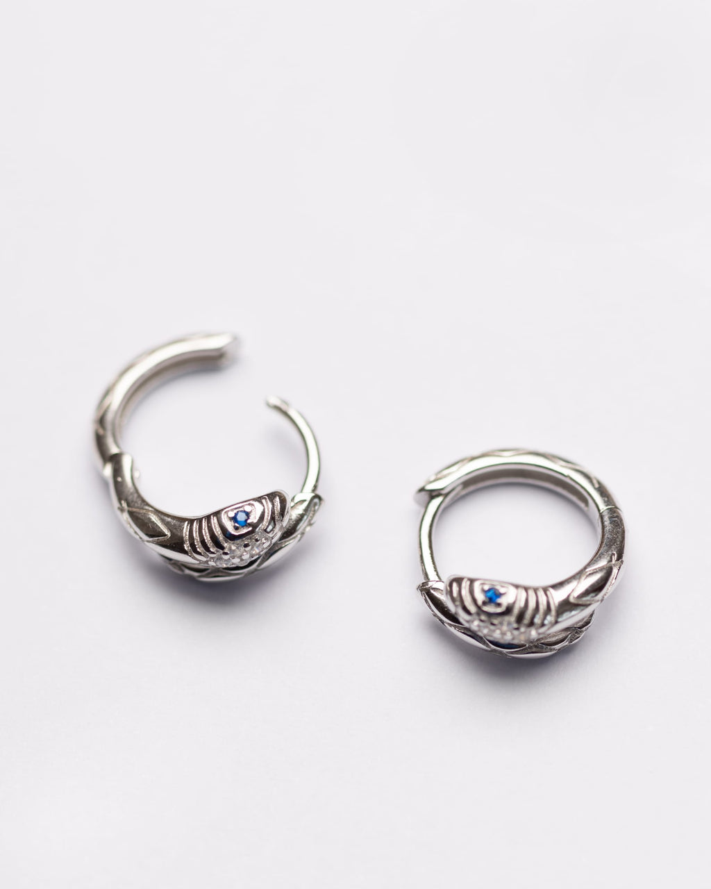 Sculpted Serpentine Hoops