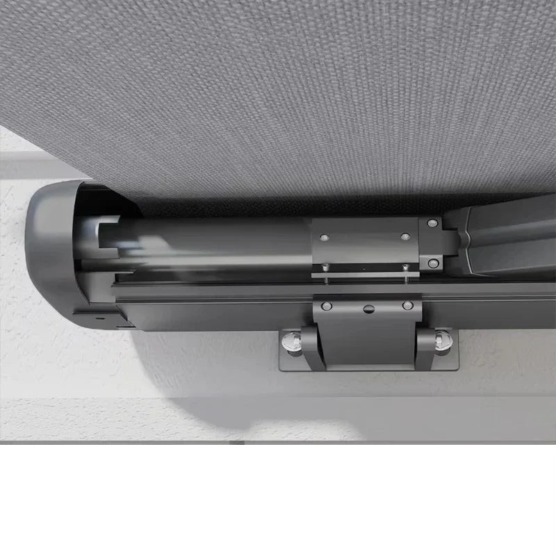 Wall-mounted electric retractable waterproof outdoor awning