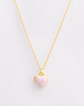 The Pink Enamel Heart Locket Necklace
