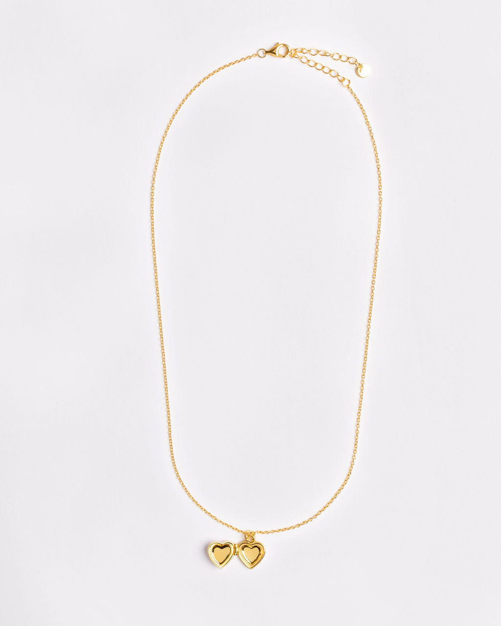 The Red Enamel Heart Locket Necklace