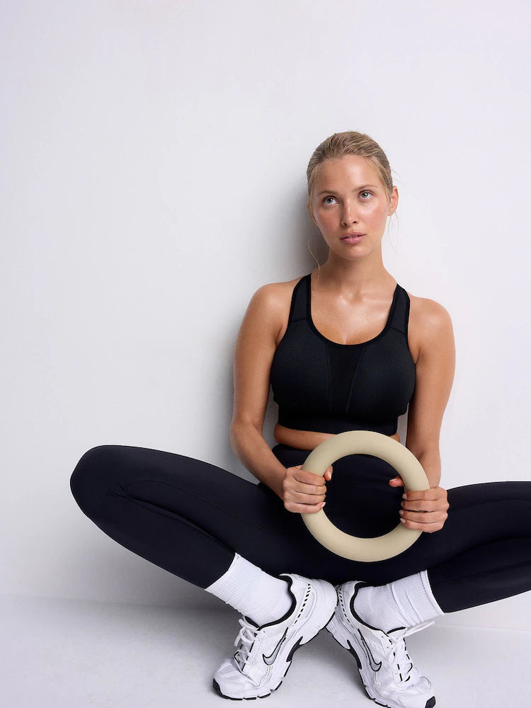 Black DD+ Ultimate Dry Tech Breathable Lightweight Pad High Impact Sports Bra