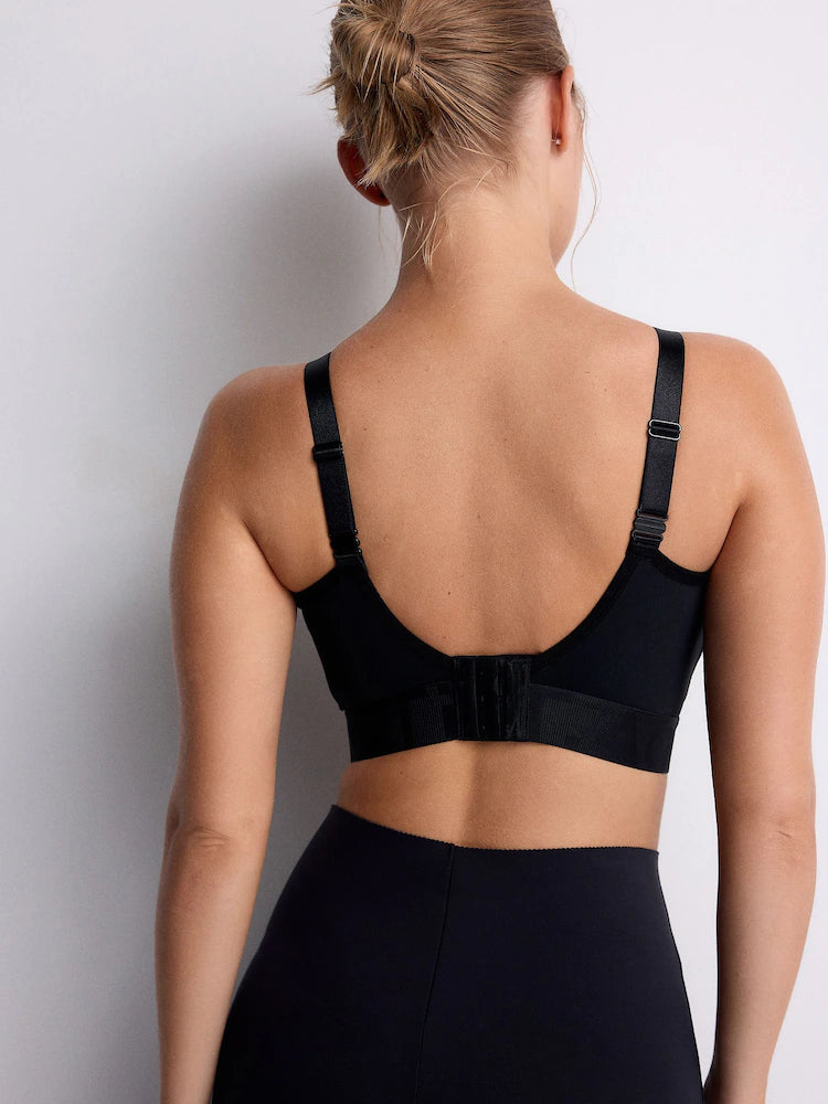 Black DD+ Ultimate Dry Tech Breathable Lightweight Pad High Impact Sports Bra