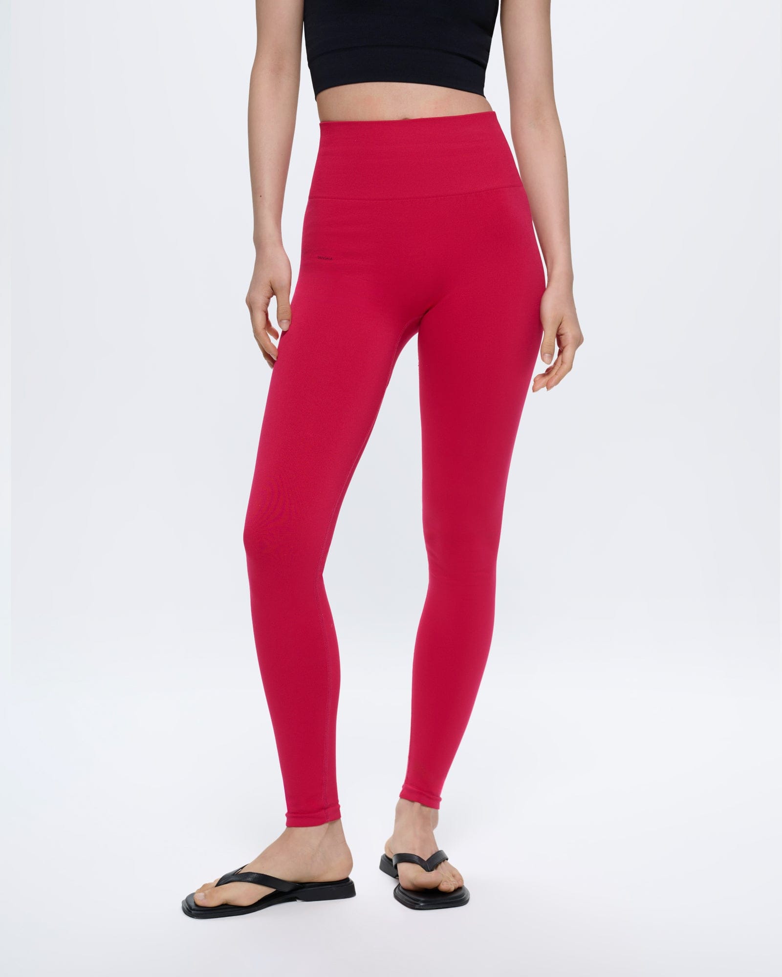 Womens 99% Bio-Based Compressive Leggings—Acai Pink