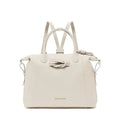Wimbledon Leather Laptop Backpack, Ivory