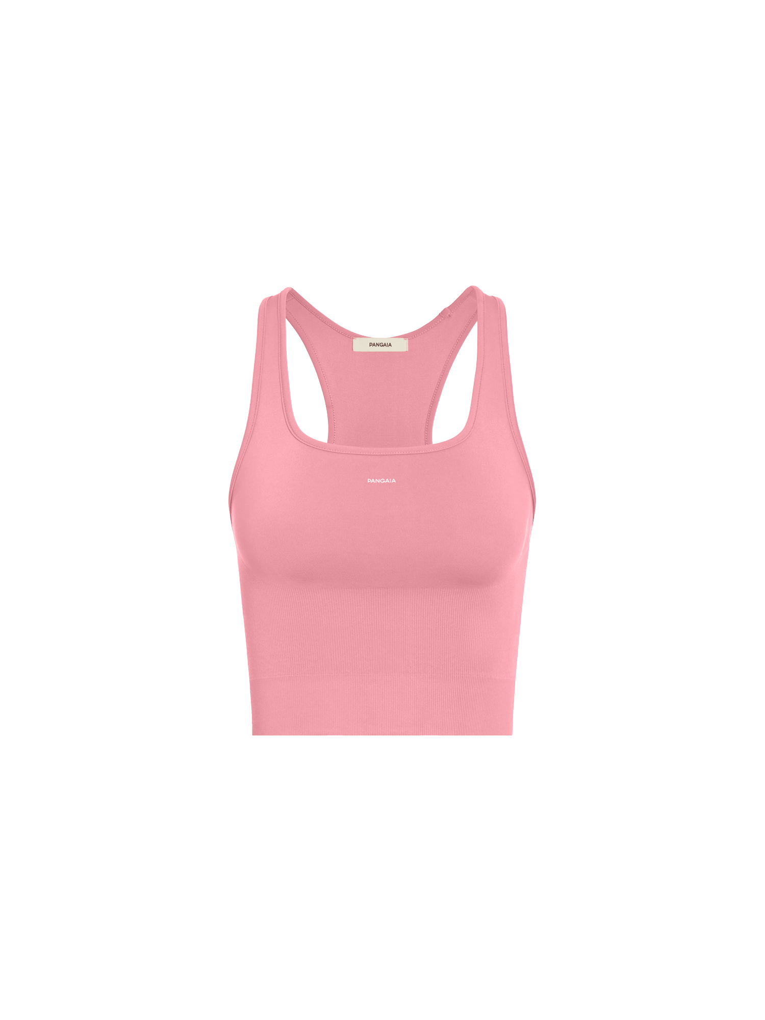 Womens 99% Bio-Based Compressive Ribbed Tank Top—Dewy Rose