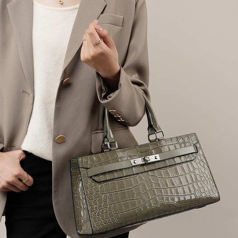 Chic Croc Pattern Tote Bag