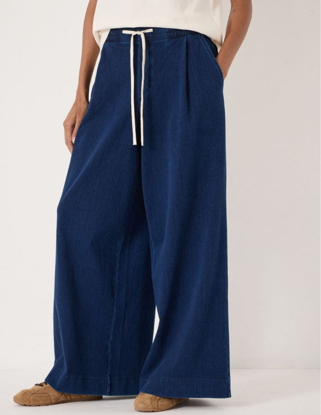 Hush Blue Taylor Jersey Denim Trousers