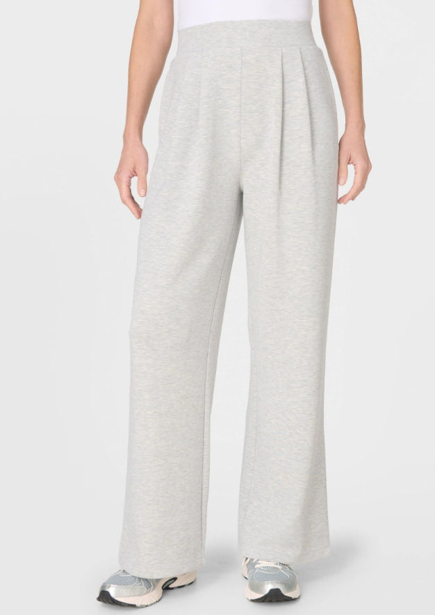 Sweaty Betty Grey Sand Wash Wide Leg Trousers