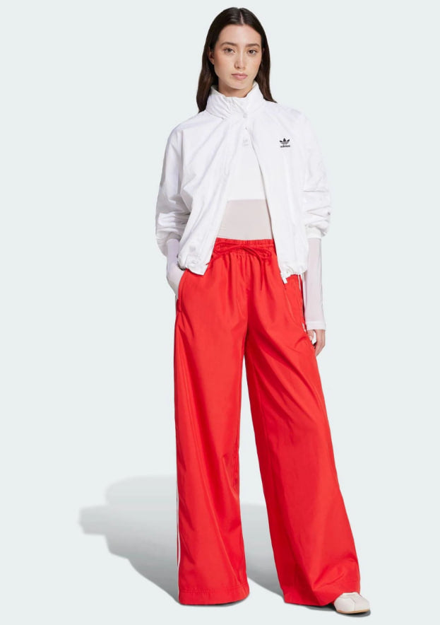 adidas Originals Red Adicolor Firebird Oversized Tracksuit Bottoms